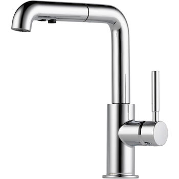 SOLNA SINGLE HANDLE PULL-OUT KITCHEN FAUCET, Chrome, large