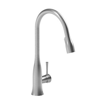 EDGE KITCHEN FAUCET WITH 2-JEY PULL DOWN SPRAY, Stainless Steel, large