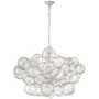 TALIA 33-INCH LARGE EIGHT LIGHT CHANDELIER, Plaster White, small