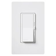 DIVA SINGLE POLE 300W ELECTRONIC LOW VOLTAGE DIMMER, WITH GLOSS FINISH, White, medium