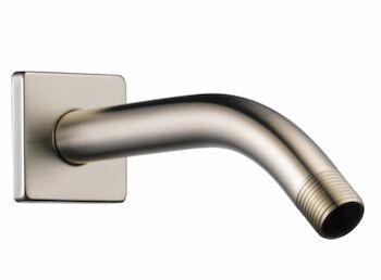 ESSENTIAL WALL MOUNT SHOWER ARM AND FLANGE, Luxe Nickel, large