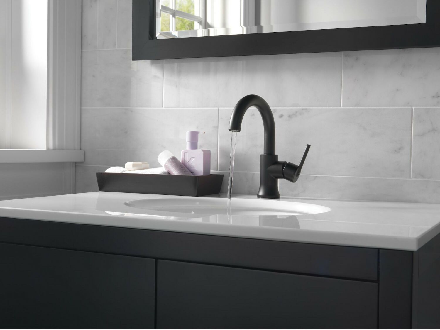 Delta Trinsic Single Handle Bathroom Faucet Diamond Seal Technology 559ha Bl Dst Robinson