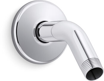 SHOWER ARM AND FLANGE, Chrome, large