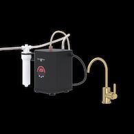 LUX™ HOT WATER DISPENSER, TANK AND FILTER KIT (LEVER HANDLE), Antique Gold, medium