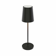 GLAM INDOOR/OUTDOOR RECHARGEABLE TABLE LAMP, 3CCT, Black, medium