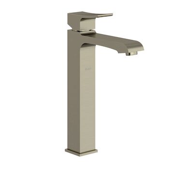 ZENDO SINGLE HANDLE TALL LAVATORY FAUCET, Brushed Nickel, large