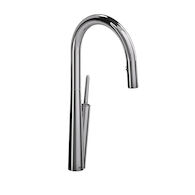 SOLSTICE KITCHEN FAUCET WITH 2-JET BOOMERANG HAND SPRAY SYSTEM, Chrome, medium
