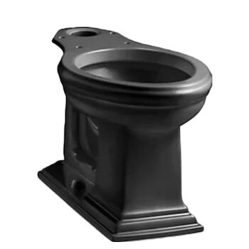 MEMOIR TWO-PIECE ELONGATED COMFORT HEIGHT TOILET BOWL ONLY, Black, large