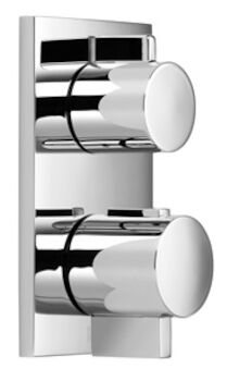 IMO CONCEALED THERMOSTAT WITH  2-WAY VOLUME CONTROL, Polished Chrome, large