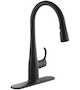 SIMPLICE KITCHEN SINK FAUCET WITH 15-3/8" PULL-DOWN SPOUT, Matte Black, small