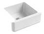 WHITEHAVEN® SELF-TRIMMING® 23-1/2 X 21-9/16 X 9-5/8 INCHES UNDER-MOUNT SINGLE-BOWL SINK WITH TALL APRON, White, small