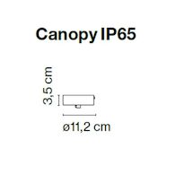 SANTORINI IP65 CANOPY ACCESSORY, A654-020, Grey, medium