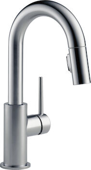DELTA SINGLE HANDLE PULL-DOWN BAR/PREP FAUCET, Arctic Stainless, large