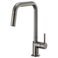 ODIN PULL-DOWN FAUCET WITH SQUARE SPOUT - LESS HANDLE, Luxe Steel, medium