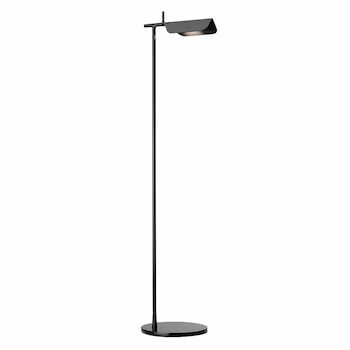 TAB F LED FLOOR LAMP WITH ADJUSTABLE HEAD BY E. BARBER AND J. OSGERBY, Black, large