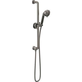 LITZE SLIDE BAR HANDSHOWER WITH H2OKINETIC® TECHNOLOGY, Luxe Steel, large