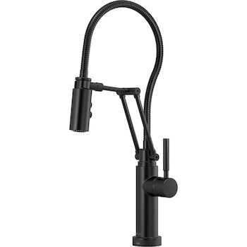 SOLNA®SMARTTOUCH® ARTICULATING FAUCET WITH FINISHED HOSE, Matte Black, large