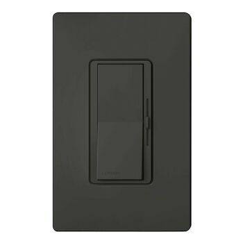 DIVA SINGLE POLE 300W ELECTRONIC LOW VOLTAGE DIMMER, WITH GLOSS FINISH, Black, large