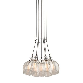 CLEARWATER 7-LIGHT CHANDELIER, , large