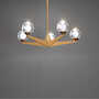 DOUBLE BUBBLE LED CHANDELIER, Aged Brass, small