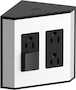 IN-DRAWER ELECTRICAL OUTLETS FOR KOHLER® TAILORED VANITIES, Black, small