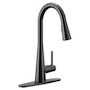 SLEEK VOICE ACTIVATED SINGLE-HANDLE PULL DOWN SMART FAUCET, Matte Black, small