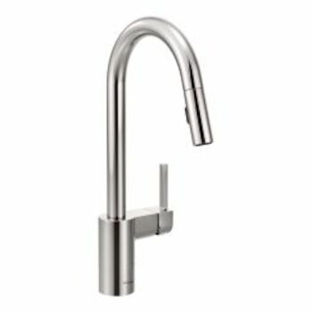 ALIGN ONE-HANDLE HIGH ARC PULL DOWN KITCHEN FAUCET, Chrome, large