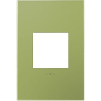 ADORNE 1-GANG PLASTIC WALL PLATE, Lichen Green, large