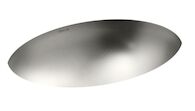 RHYTHM® ELLIPTICAL UNDERMOUNT BATHROOM SINK, Stainless Steel, medium