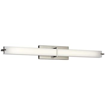 36-INCH LINEAR LED BATH WALL LIGHT, Brushed Nickel, large