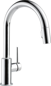 TRINSIC SINGLE HANDLE PULL-DOWN KITCHEN FAUCET, Chrome, large