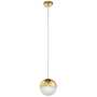 MOONLIT 8" LED PENDANT WITH ETCHED ACRYLIC, Champagne Gold, small