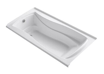 MARIPOSA® 72 X 36 INCHES ALCOVE BATHTUB WITH INTEGRAL FLANGE AND LEFT-HAND DRAIN, White, large