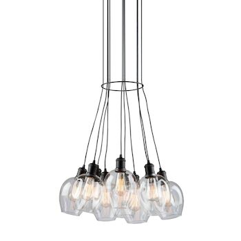 CLEARWATER 10-LIGHT CHANDELIER, , large