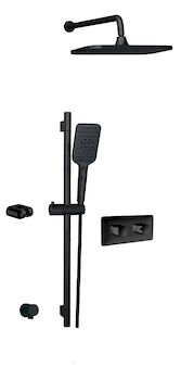 INABOX 2 FUNCTIONS SHOWER KIT FAUCET, Electro Black, large