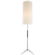 AERIN FRANKFORT 1-LIGHT 60-INCH FLOOR LAMP WITH LINEN SHADE, Polished Nickel, medium