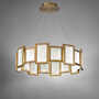 FURY LED ROUND CHANDELIER, Aged Brass, small