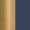 LEIGH 2-LIGHT WALL SCONCE, Aged Brass/Navy, swatch