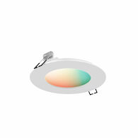 EXCEL 6 INCH SMART COLOUR CHANGING+CCT LED RECESSED PANEL LIGHT, White, medium