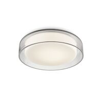 ASTON 10-INCH ROUND LED FLUSH MOUNT LIGHT, Opal White, medium
