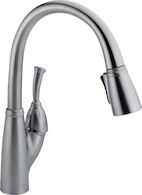 ALLORA SINGLE HANDLE PULL-DOWN KITCHEN FAUCET, Arctic Stainless, medium