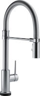 TRINSIC SINGLE HANDLE PULL-DOWN KITCHEN FAUCET WITH SPRING SPOUT WITH TOUCH2O, Arctic Stainless, medium