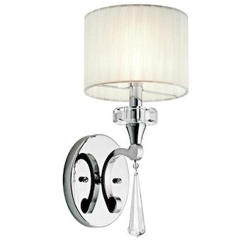 PARKER POINT 1-LIGHT WALL SCONCE, Chrome, large