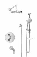 ZIP COLLECTION B66 3-FUNCTION COMPLETE THERMOSTATIC PRESSURE BALANCED SHOWER KIT, Chrome, medium