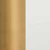 PAINTED NO.2 ONE LIGHT WALL SCONCE, Aged Brass / Off White, swatch