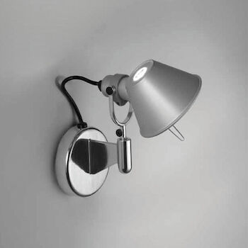 TOLOMEO CLASSIC LED WALL SPOT LIGHT WITHOUT SWITCH, Aluminum, large
