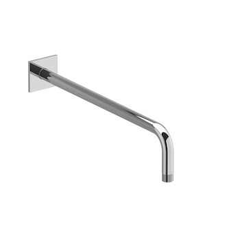 16-INCH SHOWER ARM WITH SQUARE FLANGE, Chrome, large