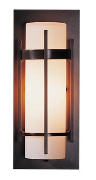 BANDED SMALL OUTDOOR SCONCE, Coastal Burnished Steel, large
