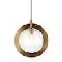 ASTRO 1 LIGHT PENDANT, Aged Gold Brass, small