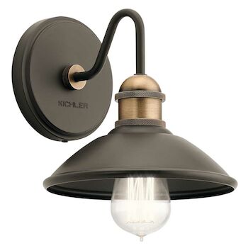CLYDE 1-LIGHT WALL SCONCE, Olde Bronze, large